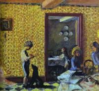 Pierre Bonnard - The Terrasse Children with Black Dog